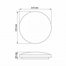 LED світильник настінно-стельовий TITANUM 12W 5000K Зоряне небо