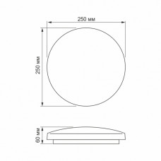 LED світильник настінно-стельовий TITANUM 18W 5000K Зоряне небо