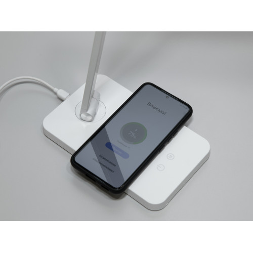 Светодиодная настольная лампа (арт. A855WH wireless charge)