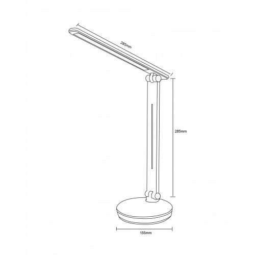 Настольная лампа Zuma Line SM-606 LED 1x5W 3000K–6000K + RGB 250Lm IP20 черная