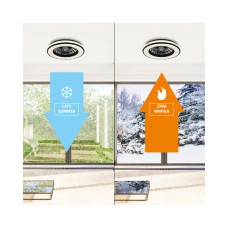 Люстра с вентилятором, светильник потолочный с пультом Goldlux 325808 Kenya Led 1x48W 3000K-6500K 5300Lm IP20 Bk