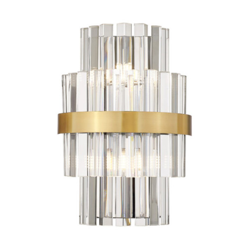 Бра, настінний світильник Zuma Line W0567-02A-B52G Constantinople G9 2x28W IP20 Brass