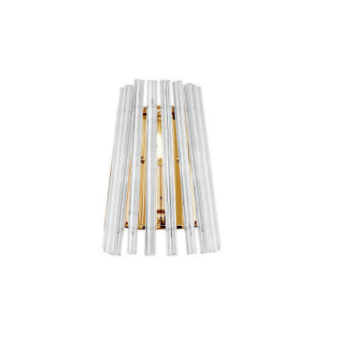 Бра, настінний світильник Zuma Line W0547-01H-F9AC Bach E14 1x40W IP20 Gold