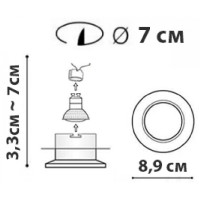 Точковий світильник Friendlylight Paris FL1048