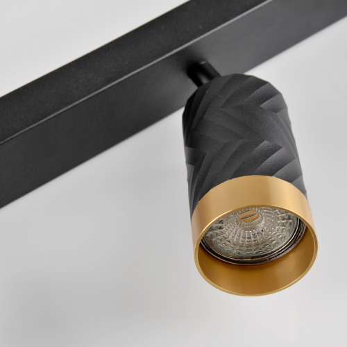 Светильник поворотный, спот Goldlux 323576 Arras GU10 6x10W IP20 Черный