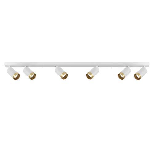 Светильник поворотный, спот Goldlux 323637 Arras GU10 6x10W IP20 Белый