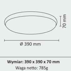 Настінно-потолочний світильник Polux Kern 314895