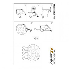 Бра Azzardo CALDO WALL AZ1004