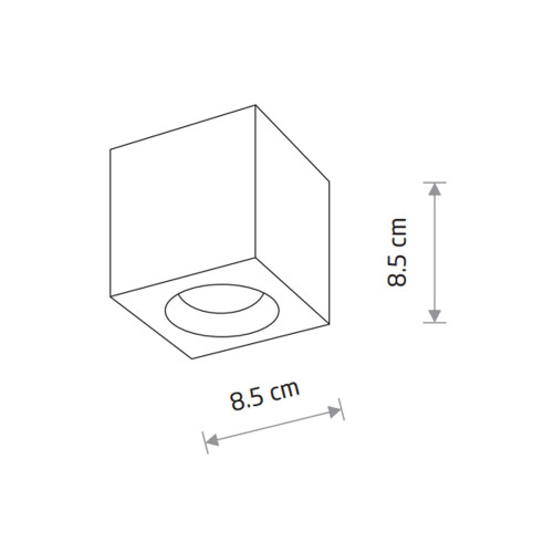 Точечный светильник Nowodvorski 10718 Parana GU10 1x15W IP44 черный