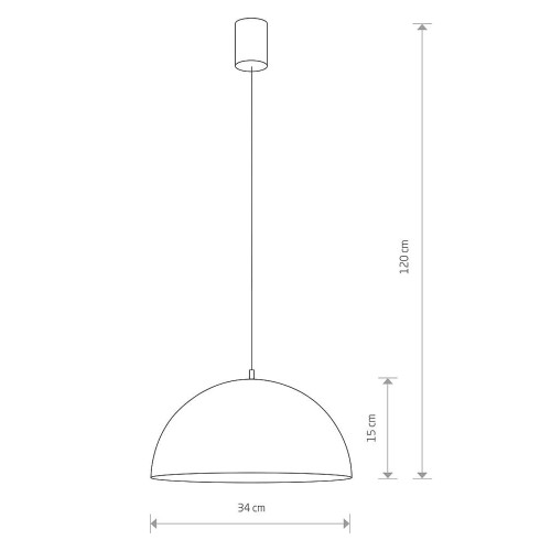 Подвесной светильник, люстра Nowodvorski 6367 Hemisphere Rust I S E27 1x25W IP20 коричневый