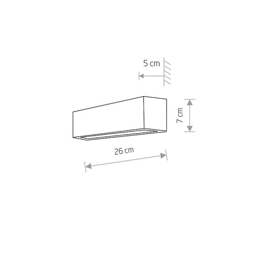 Бра Nowodvorski 6345 STRAIGHT WALL WHITE XS