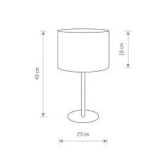Настольная лампа Nowodvorski 9301 Hotel Gray
