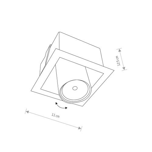 Точечный светильник Nowodvorski 8936 Eye Mod GU10 1x10W IP20 белый