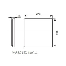 Вуличний світильник Kanlux 26980 Varso LED 18W-NW-L-SE