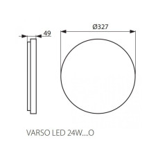 Вуличний світильник Kanlux 26984 Varso LED 24W-NW-O-SE