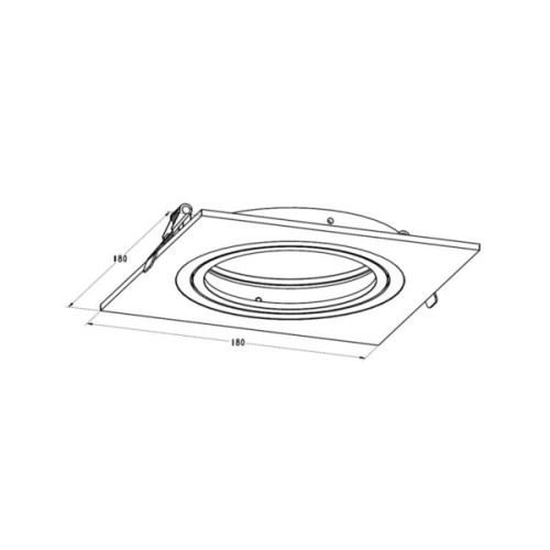 Точковий світильник Zuma Line Boxy GU10 1x15W IP20 білий