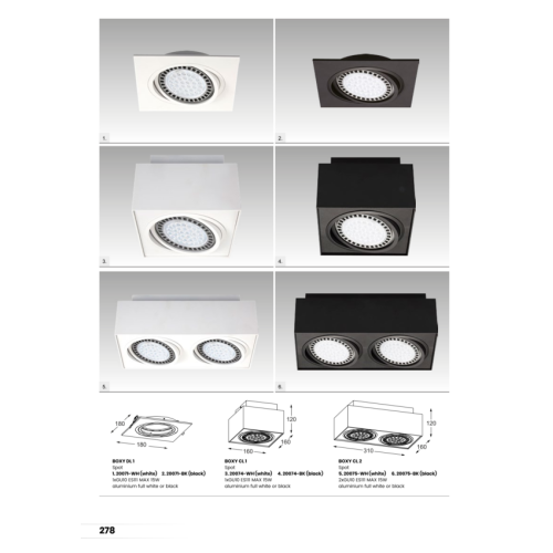 Точковий світильник Zuma Line Boxy GU10 1x15W IP20 білий