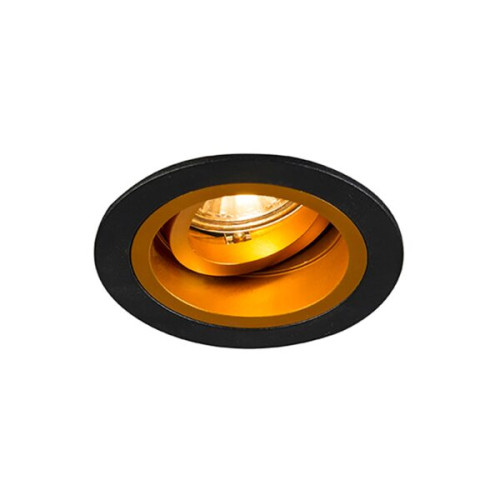 Точечный светильник Zuma Line 92702 CHUCK DL ROUND BLACK-GOLD
