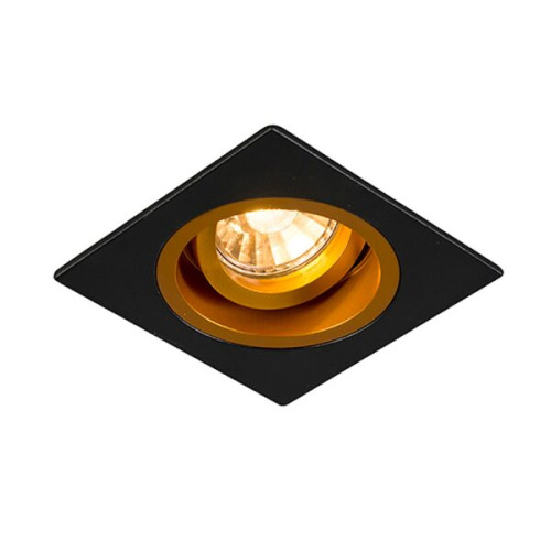 Точковий світильник Zuma Line 92706 CHUCK DL SQUARE BLACK- GOLD