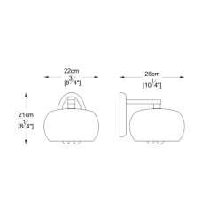Бра Zuma Line W0076-01D-F4FZ CRYSTAL