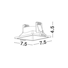 Вбудований світильник NOVA LUCE STAF 9012191
