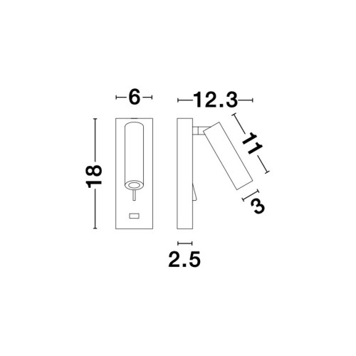 Бра NOVA LUCE FUSE 9170101
