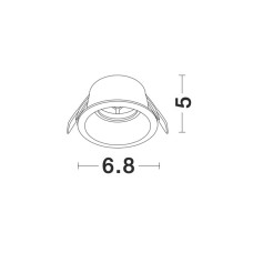 Вбудований світильник NOVA LUCE HAP 9174152