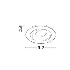 Вбудований світильник NOVA LUCE REDO 9350442