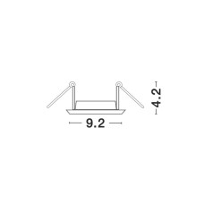Вбудований світильник NOVA LUCE TAKE 9350443