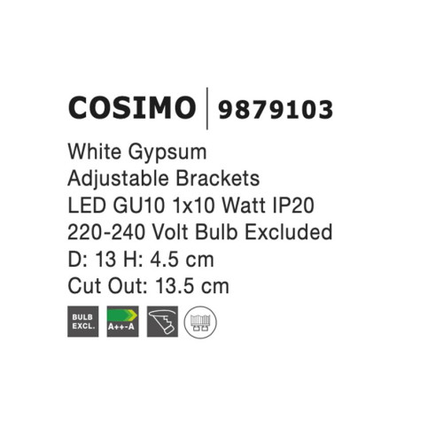 Спот NOVA LUCE COSIMO 9879103