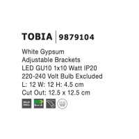 Спот NOVA LUCE TOBIA 9879104