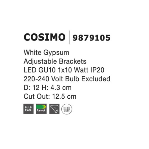 Спот NOVA LUCE COSIMO 9879105