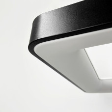 LED люстра подвесная в черном квадратном корпусе 58х58х6,5 см | Line F | Арт. MJ312-600 BK 