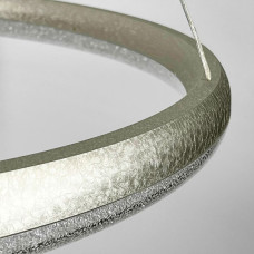 LED люстра подвесная в двойном кольцевом корпусе Ø 65+83 см | Line F | Арт. MJ342-800+600 Ice Flower Silver 