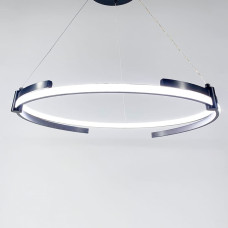 LED люстра в черном кольцевом каркасе Ø 80 см | Line F | Арт. SGA18-800 BK 