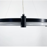 LED люстра в черном кольцевом каркасе Ø 80 см | Line F | Арт. SGA18-800 BK 