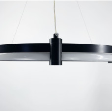 LED люстра в черном кольцевом каркасе Ø 80 см | Line F | Арт. SGA18-800 BK 