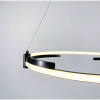 LED люстра в черном каркасе | Line F | Арт. SGA18 