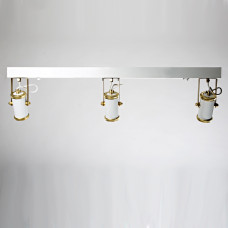Люстра стельова 3Spots, PikArt арт. 3255 Золотий/білий