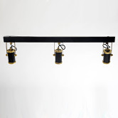 Люстра стельова 3Spots, PikArt арт. 3255 Золотий/чорний