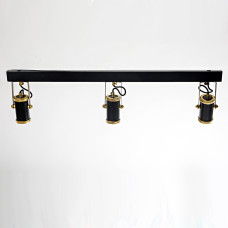 Люстра стельова 2Spots, PikArt арт. 28056 Золотий/чорний