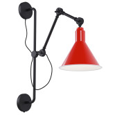 Buco long настінне бра PikArt арт. 5273 Чорний/червоний