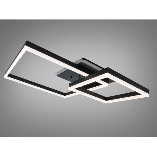Потолочная LED люстра черная 84W диммер пульт (арт. 2549BK LED 3color dimmer)