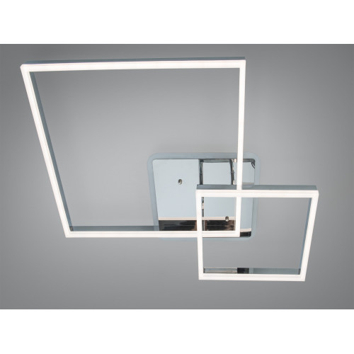 Стельова LED люстра хром 84 Вт 14 квадратів пульт (арт. 2549HR LED 3color dimmer)