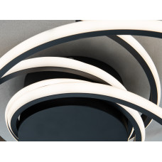 LED люстра Diasha 86W черная 5 модулей пульт