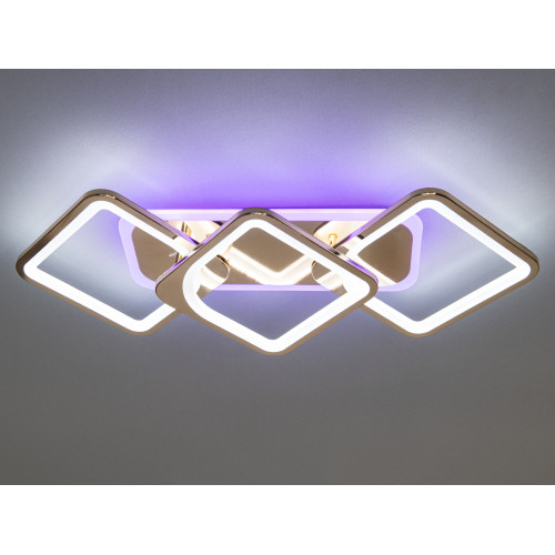 Потолочная люстра с диммером и LED подсветкой, 75W (арт. 8060/2+1G 3col dim)