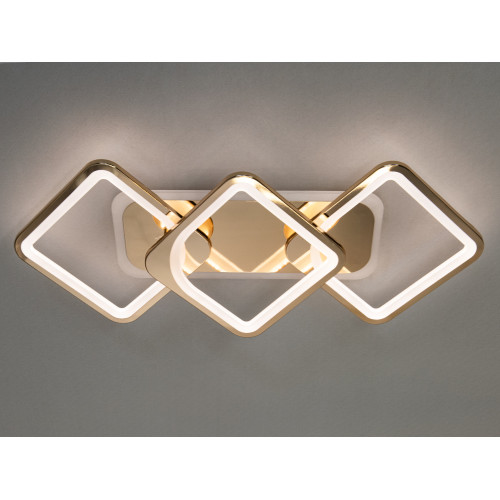 Потолочная люстра с диммером и LED подсветкой, 75W (арт. 8060/2+1G 3col dim)