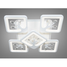 LED люстра с димером и подсветкой, 90W (арт. S8157/4+1WH 3col dim)