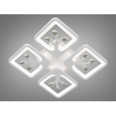 LED люстра с димером и подсветкой, 85W (арт. S8157/4WH 3col dim)