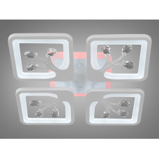 LED люстра с димером и подсветкой, 85W (арт. S8157/4WH 3col dim)